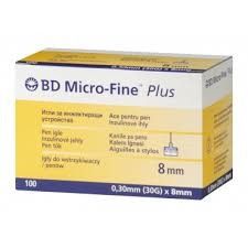 Bd Micro-Fine Plus Pen Needles 8mm 30g