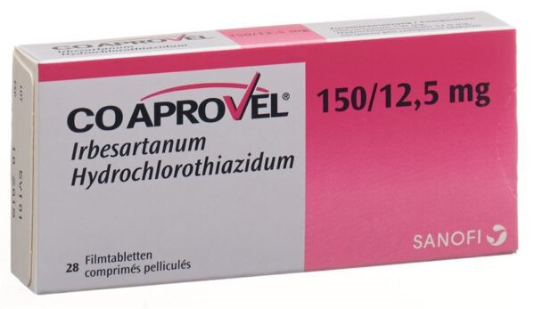 Co-Aprovel 150mg, 12.5mg Tablet (28 Tablets)