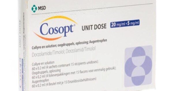 Cosopt Preservative-Free 20mg/ml Eye Drops