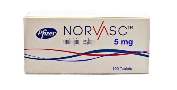 NORVASC 5mg (Amlodipine Besylate) x100