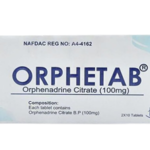 Orphetab Tablet X 100(Orphenadrine 100mg)