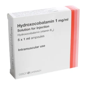 Hydroxocobalamin 1mg/ml Solution for injection (5 Ampoules)