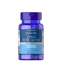 PURITAN'S PRIDE ZINC FOR ACNE 100TABLETS