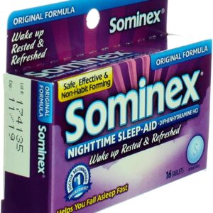 SOMINEX NIGHTTIME SLEEP-AID 25MG TABLETS