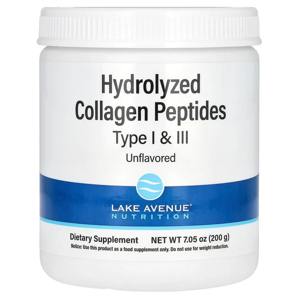 Longevity By Nature Hydrolyzed Collagen Peptide Powder – Types I & III – Wild Caught Marine, 200g