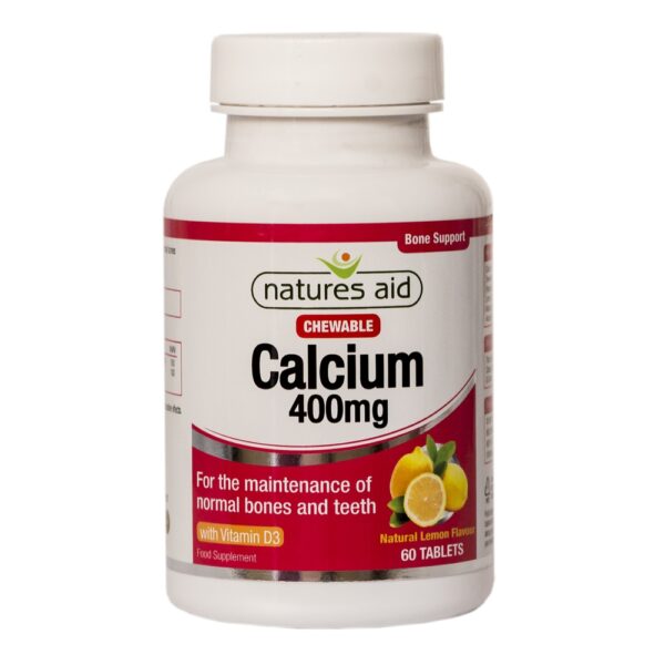 NATURES AID CHEWABLE CALCIUM 400MG