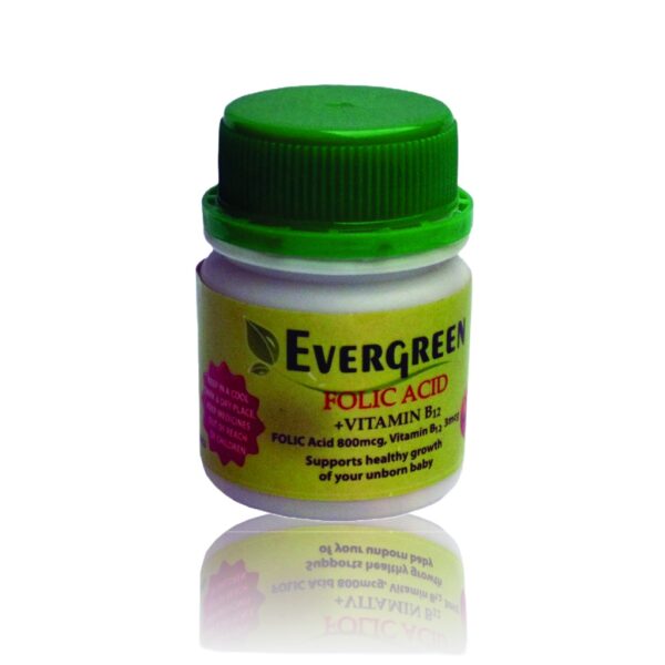 EVERGREEN FOLIC ACID + B12