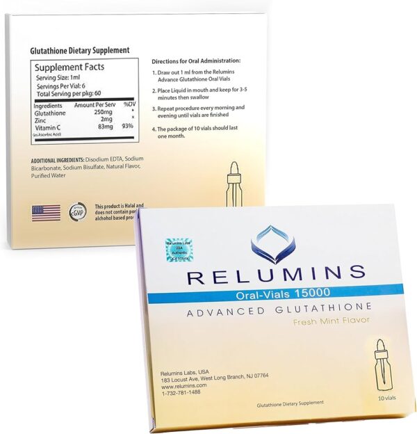 RELUMINS ADVANCE GLUTATHIONE ORAL VIALS