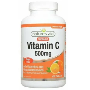 NATURES AID VITAMIN C 500MG CHEWABLE