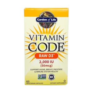 GARDEN OF LIFE VITAMIN CODE RAW D3 2000IU