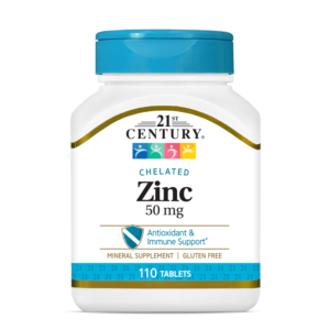 21st Century Chelated Zinc Vitamin 50mg Tablets