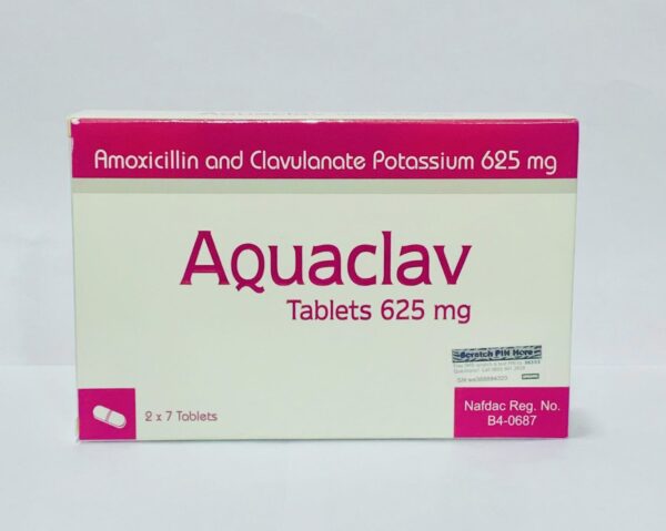 Aquaclav 625mg Tablets x14