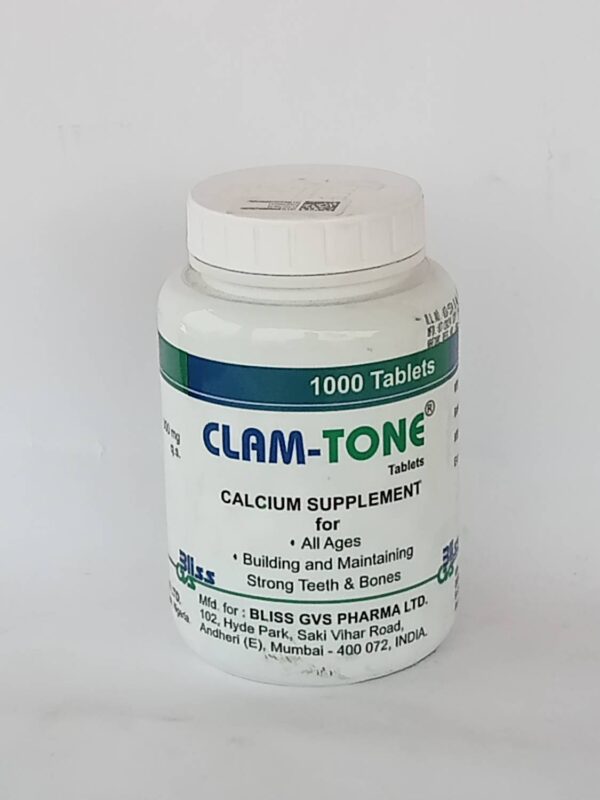 CLAM-TONE CALCIUM TABLETS