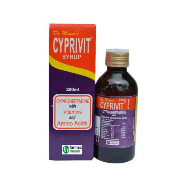 CYPRIVIT SYRUP 200ML - (CYPROHEPTADINE AND MULTIVITAMINS)