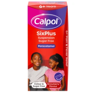 Calpol 6+ Years Sugar Free Paracetamol Syrup (Strawberry flavoured) 80ml