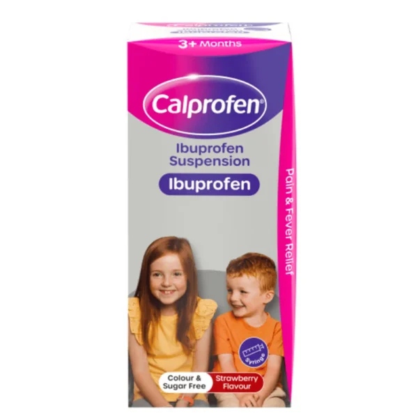 Calprofen (Ibuprofen) Suspension 200ml (Strawberry)