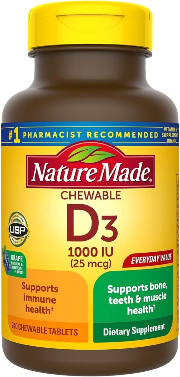 NATURE MADE CHEWABLE D3 1000 IU