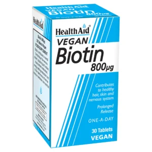 HealthAid Biotin 800μg Tablets x30