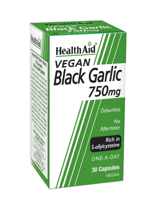 HealthAid Black Garlic 750mg Capsules x30