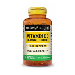 MASON NATURALS VITAMIN D3 x60 SOFTGEL