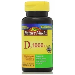 NATURE MADE D3 1000 IU x100 SOFTGELS