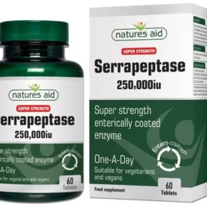 NATURES AID SERRAPEPTASE 250,000IU x60 TABS