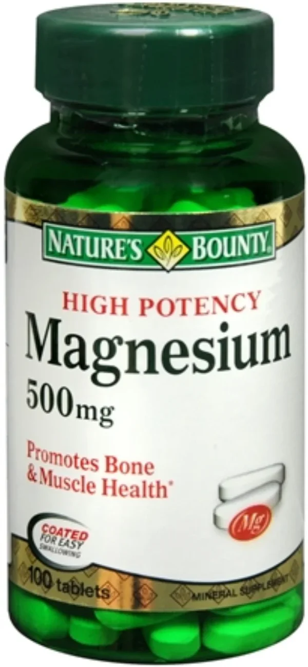 NATURE'S BOUNTY HIGH POTENCY MAGNESIUM 500MG