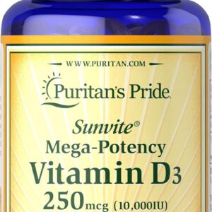 PURITAN'S PRIDE VITAMIN D3 250MCG