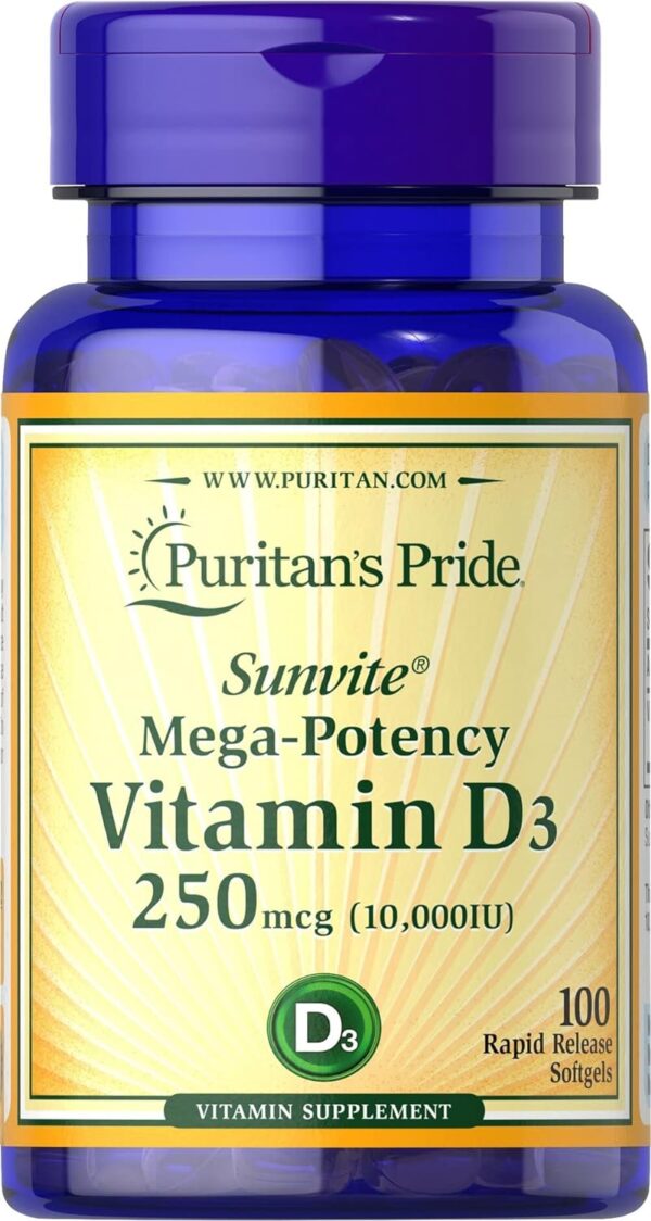 PURITAN'S PRIDE VITAMIN D3 250MCG