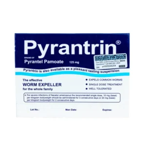 Pyrantrin (Pyrantel Pamoate) 125mg x6 Tablets