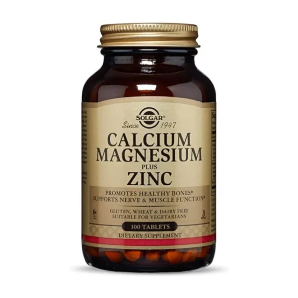 SOLGAR CALCIUM MAGANESIUM + ZINC