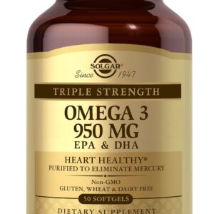 SOLGAR OMEGA- 3 TRIPLE STRENGTH 950MG