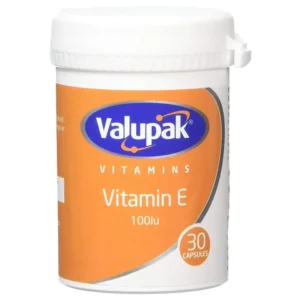 Valupak Vitamin E 100IU Capsules x30