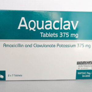 Aquaclav 375mg Tablets x14