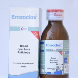 Emzoclox (Ampicillin + Cloxacllin) Suspension