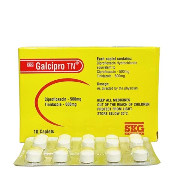 Galcipro (Ciprofloxacin/Tinidazole) Tablets x10