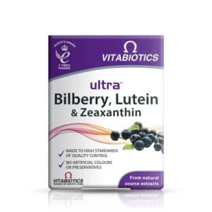 Vitabiotics Ultra Bilberry, Lutein & Zeaxanthin Tablets x30