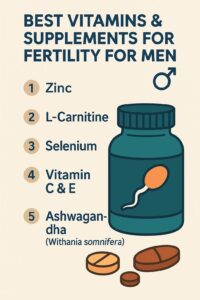 Fertility supplements and vitamins for men