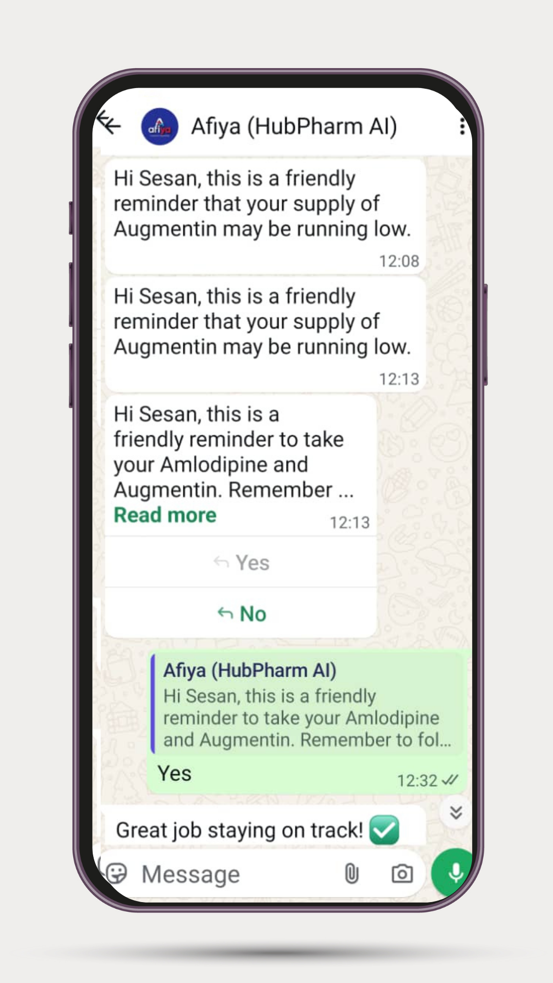 Afiya predicts Refill Cycle