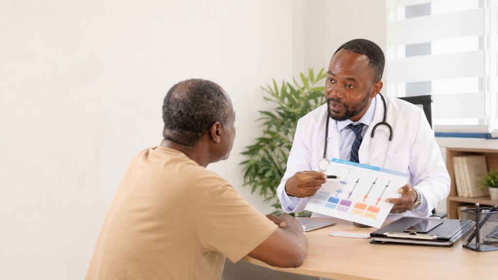 Doctor Choosing Insulin for Diabetes Patient