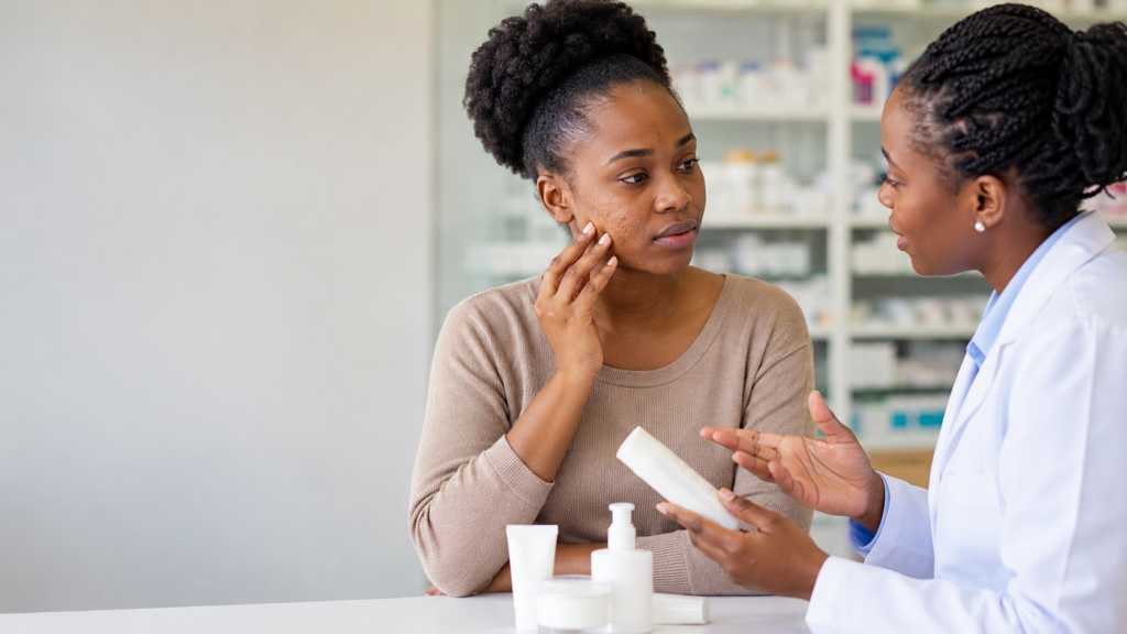 Itchy Bumpy Face Pharmacist Consultation