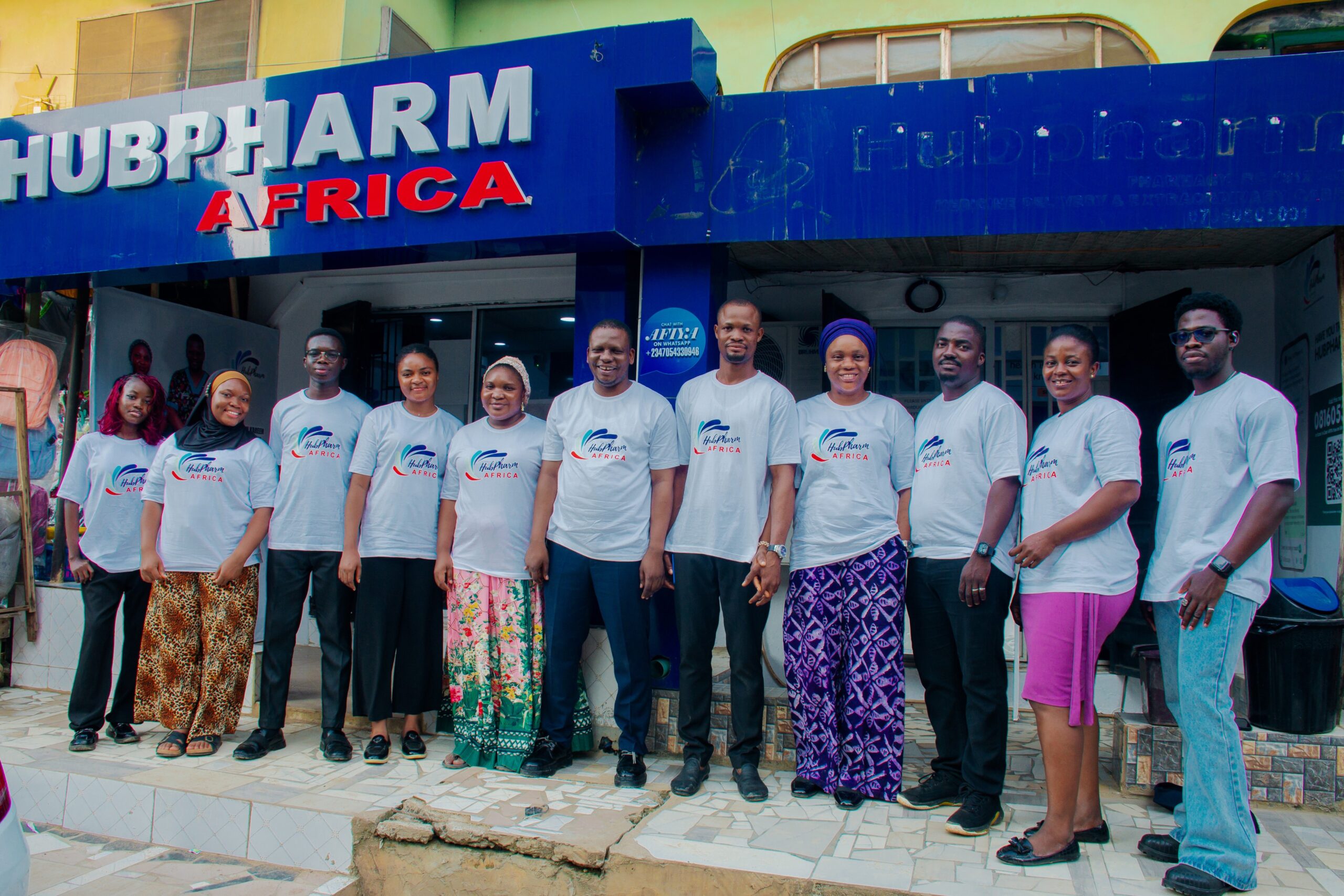 HubPharm Africa team reviewing health outcomes data